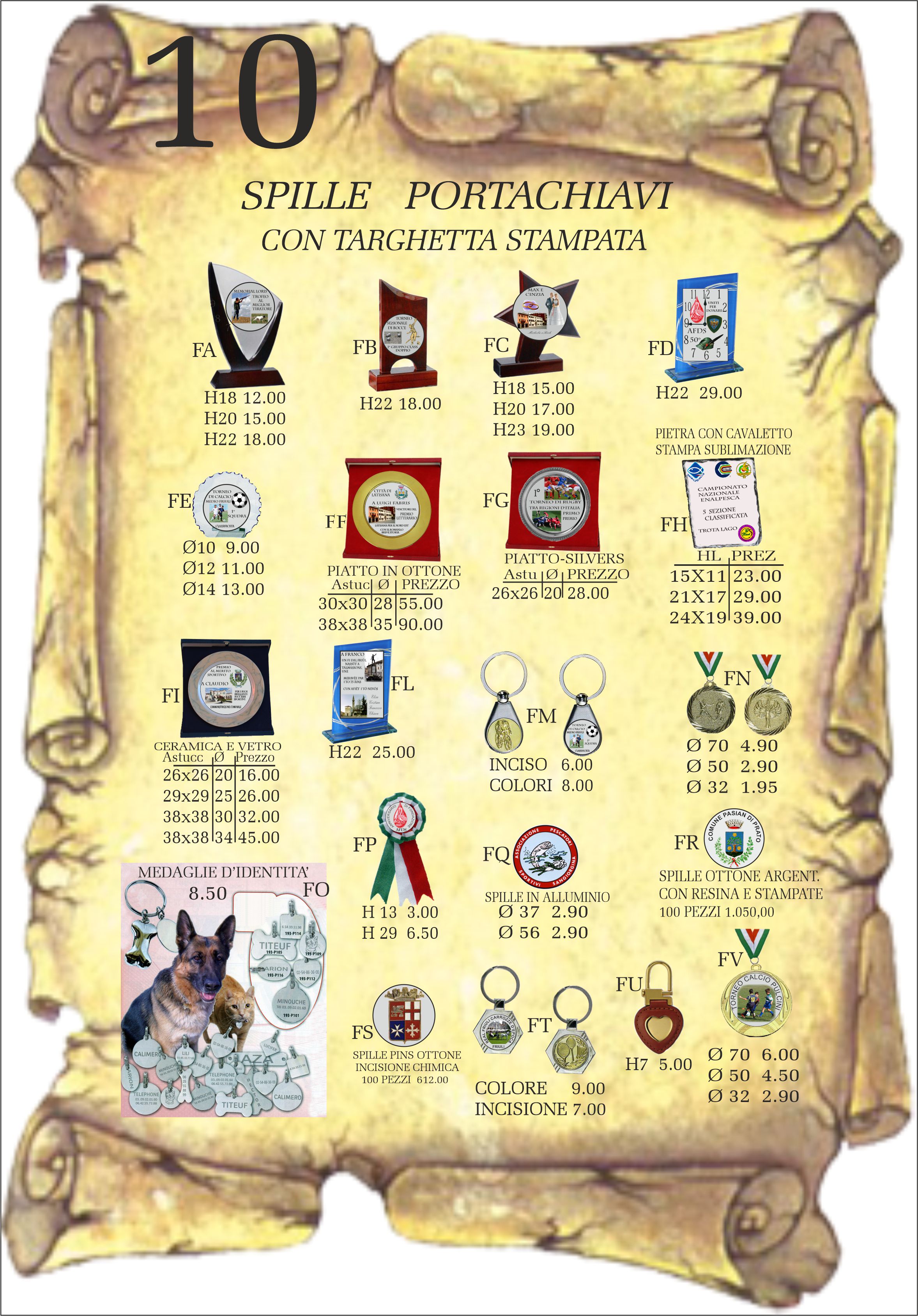 Orologeria Coppe Targhe BASELLO