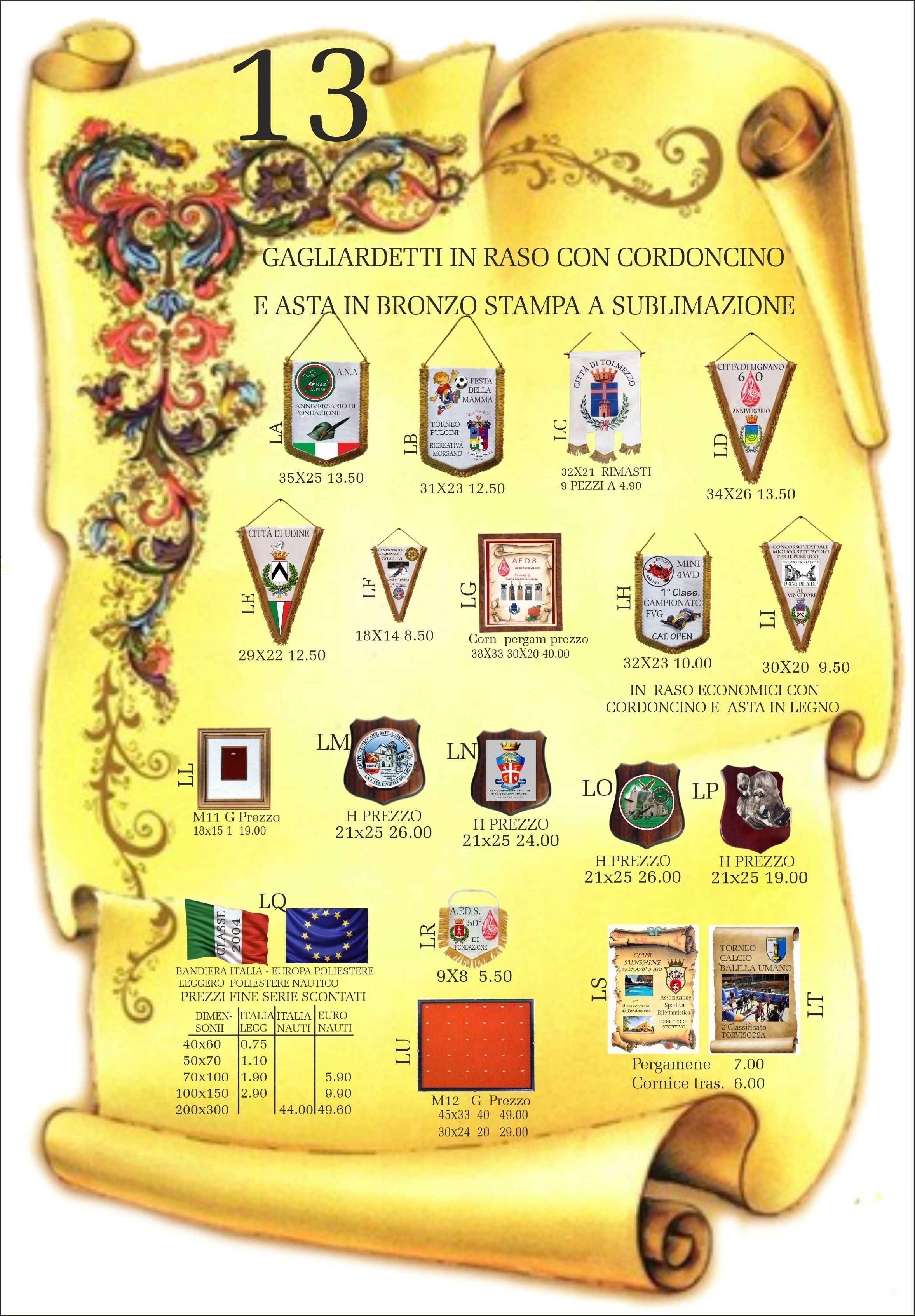 Orologeria Coppe Targhe BASELLO