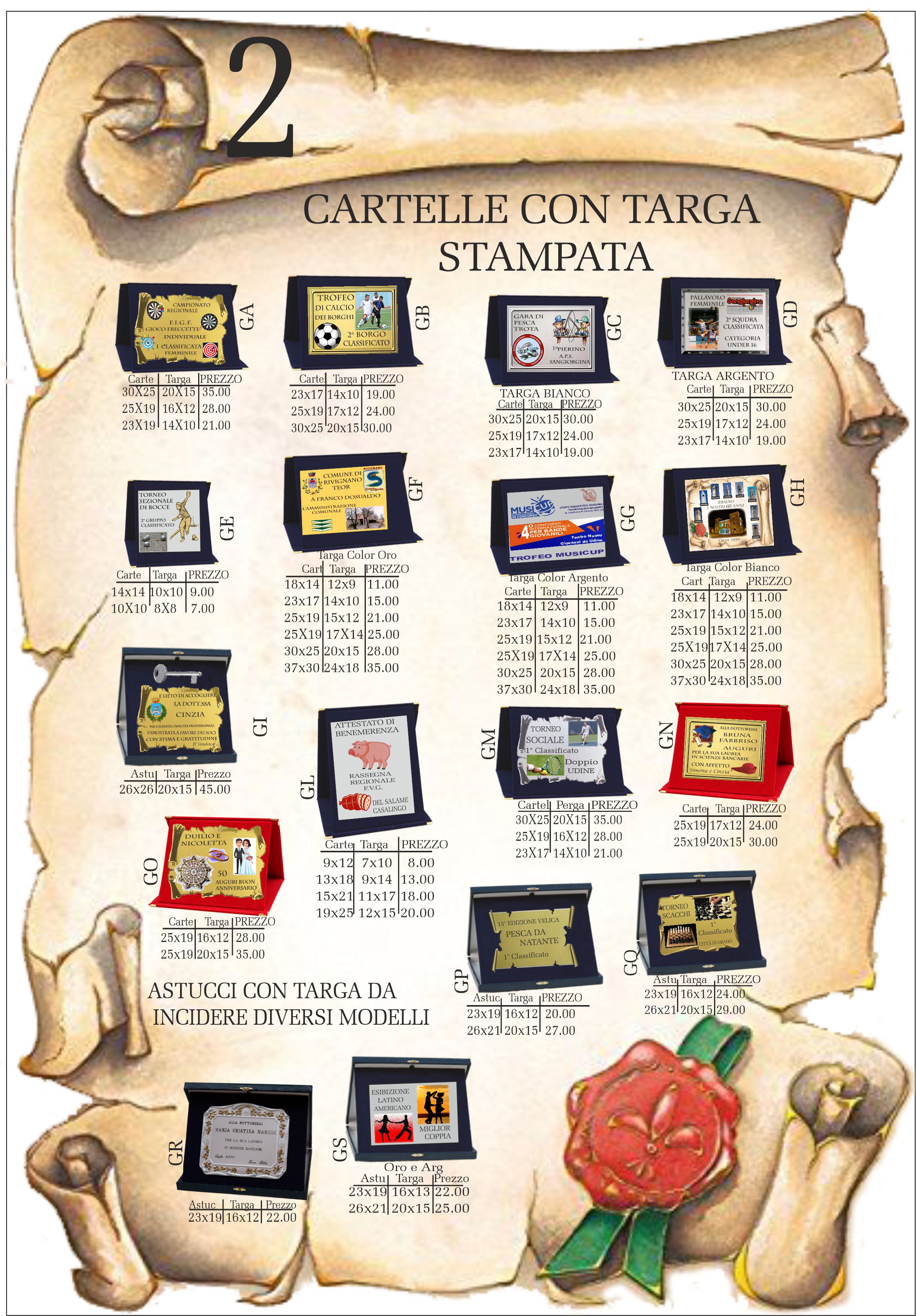 Orologeria Coppe Targhe BASELLO