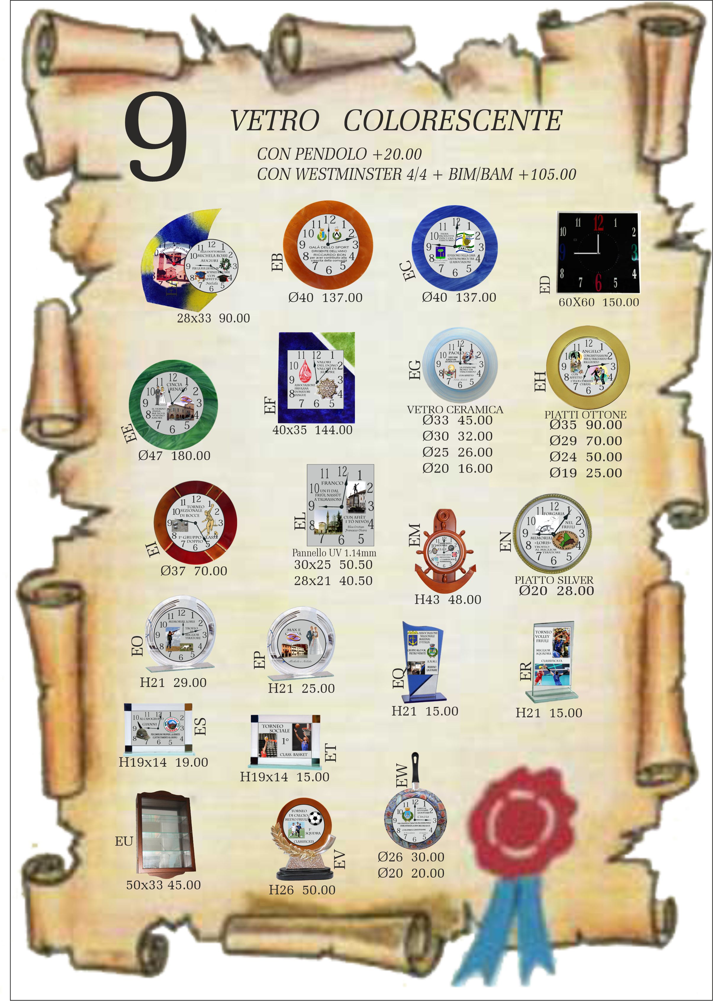 Orologeria Coppe Targhe BASELLO